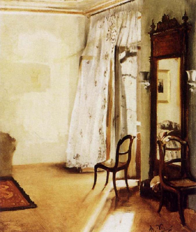 Adolf Friedrich Erdmann Menzel The Balcony Room oil painting image